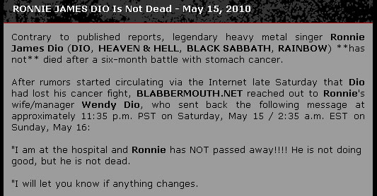 Blabbermouth.net の記事